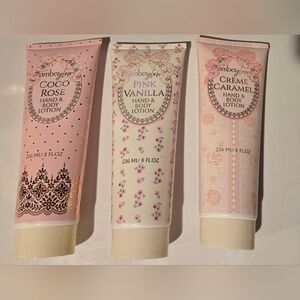 Hand & Body Lotion Set - Pink, Cream, Tan